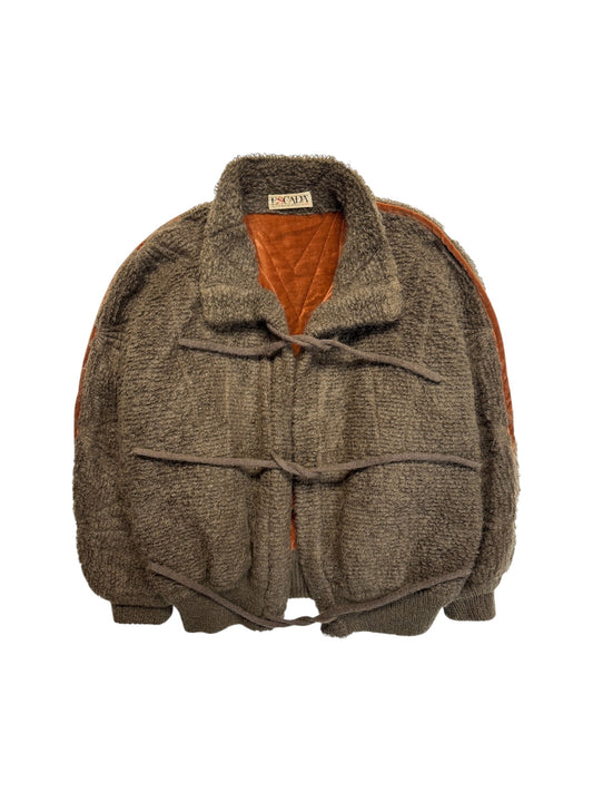 80s Escada Bomber West Germany Kid Mohair Made in W.-Germany Braun 38 M