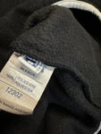 90s Fila 1/4-Zip Fleecejacke Spellout Schwarz XL