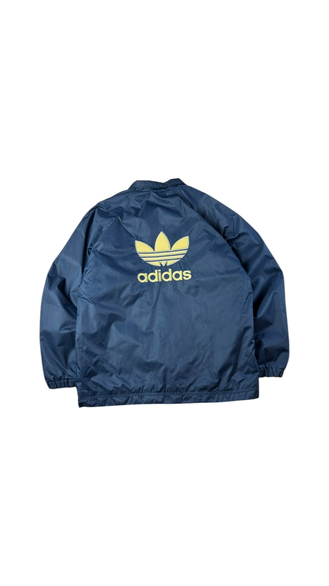 Vintage Adidas Jacke 90s Outdoor Big Trefoil Dunkelblau D5 M-L