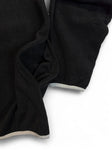 90s Fila 1/4-Zip Fleecejacke Spellout Schwarz XL
