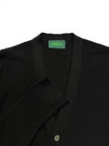 Omen Cardigan Schurwolle Made In Germany Schwarz S-M - RareRags