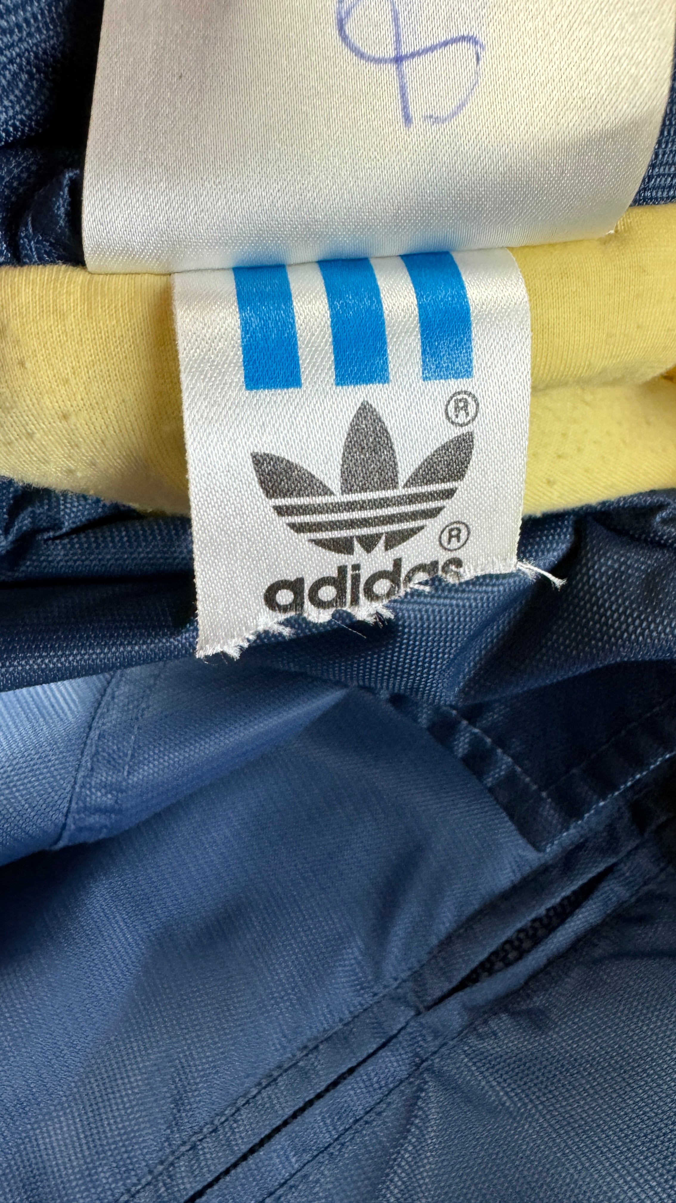 Vintage Adidas Jacke 90s Outdoor Big Trefoil Dunkelblau D5 M-L