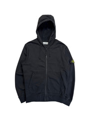 SS21 Stone Island Full Zip Hoodie Schwarz L - RareRags