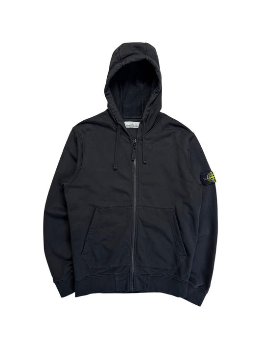 SS21 Stone Island Full Zip Hoodie Schwarz L