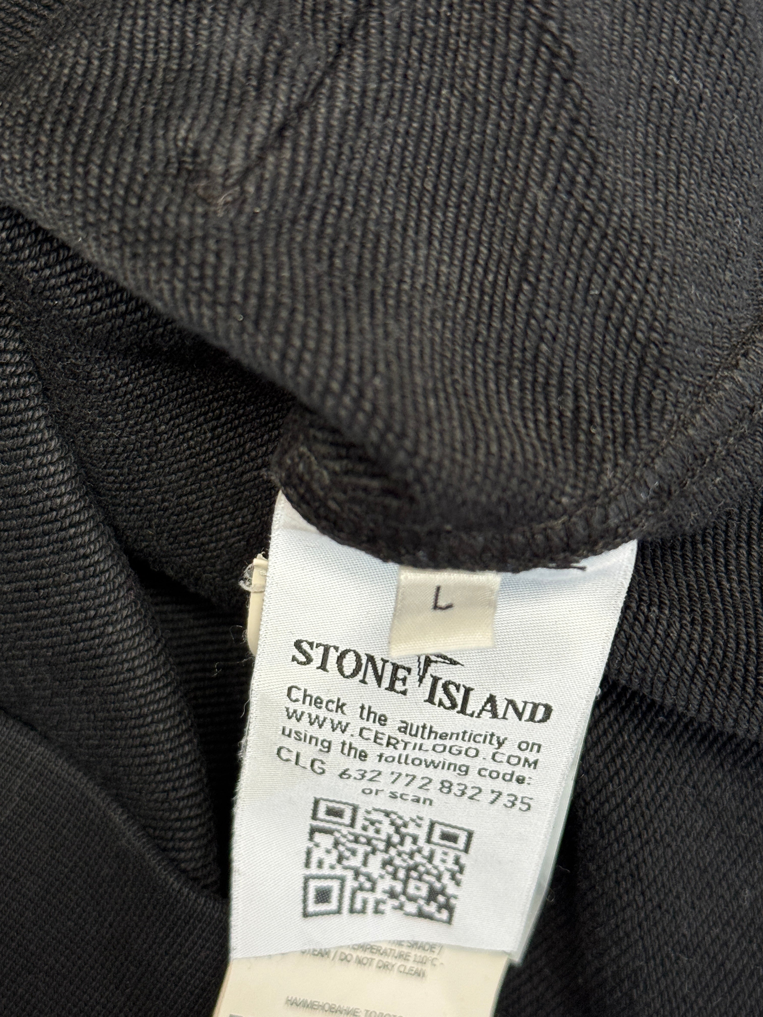 SS21 Stone Island Full Zip Hoodie Schwarz L - RareRags