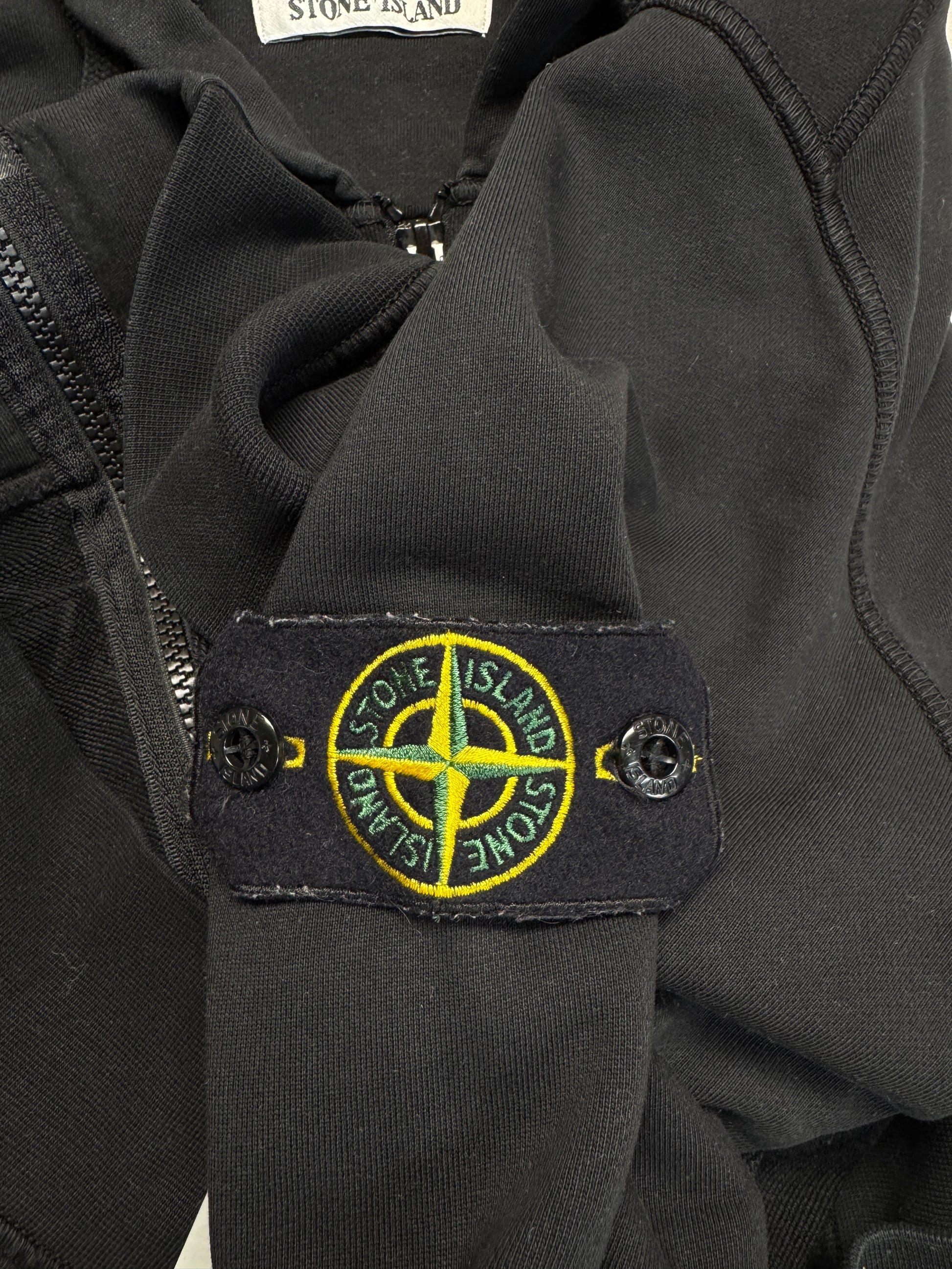 SS21 Stone Island Full Zip Hoodie Schwarz L - RareRags