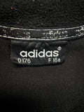 90s Adidas 1/4-Zip Fleecejacke Basic Schwarz XS-S