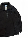 90s Jack Wolfskin Full-Zip Fleecejacke Basic Schwarz L-XL