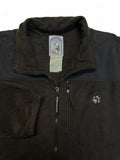 90s Jack Wolfskin Full-Zip Fleecejacke Basic Schwarz L-XL