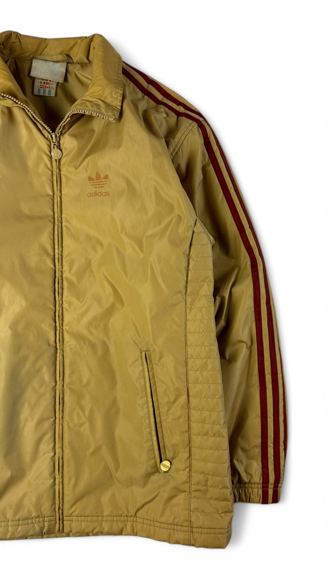 Adidas Jacke 2000 Braun Rot XS-M