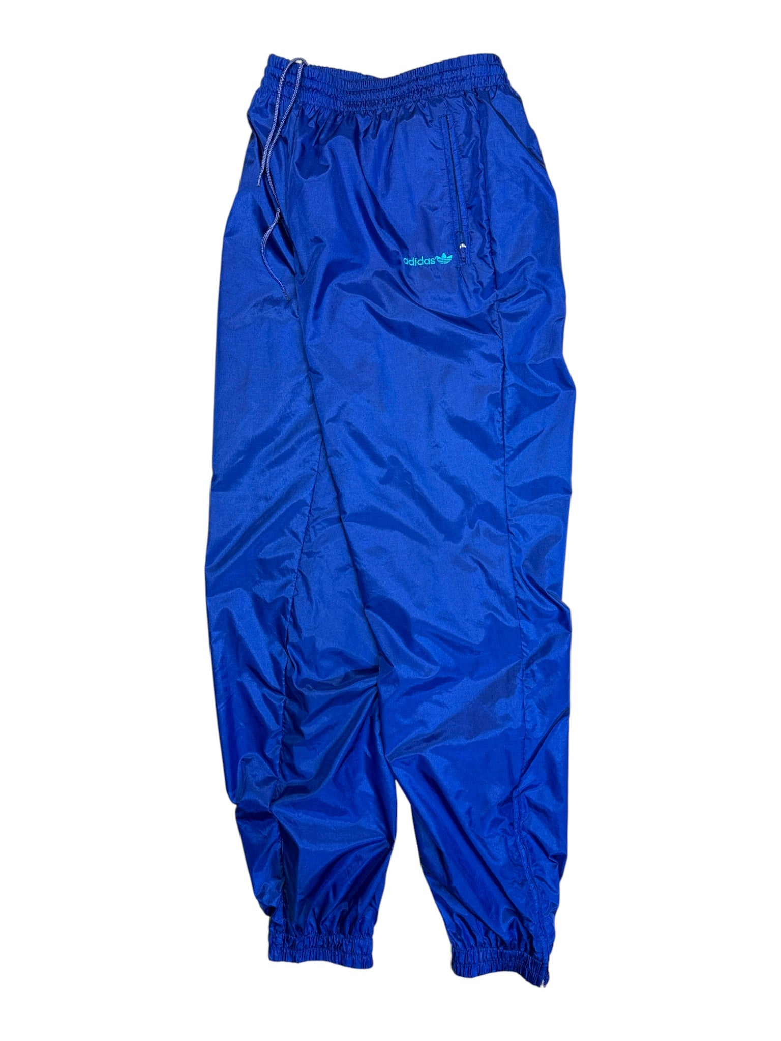 90s Adidas Jogginghose Nylon Basic Dunkelblau D8 XL