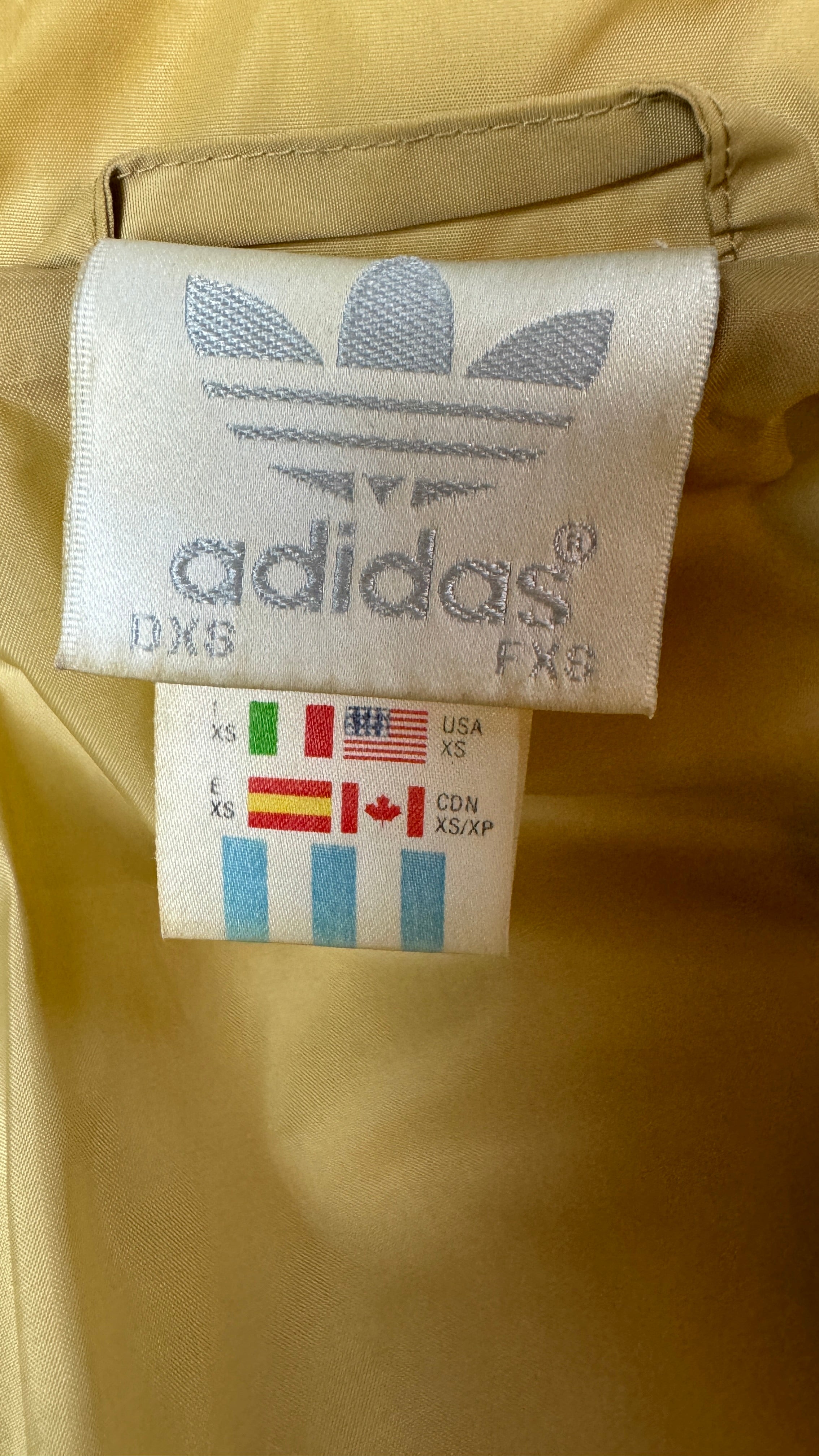 Adidas Jacke 2000 Braun Rot XS-M