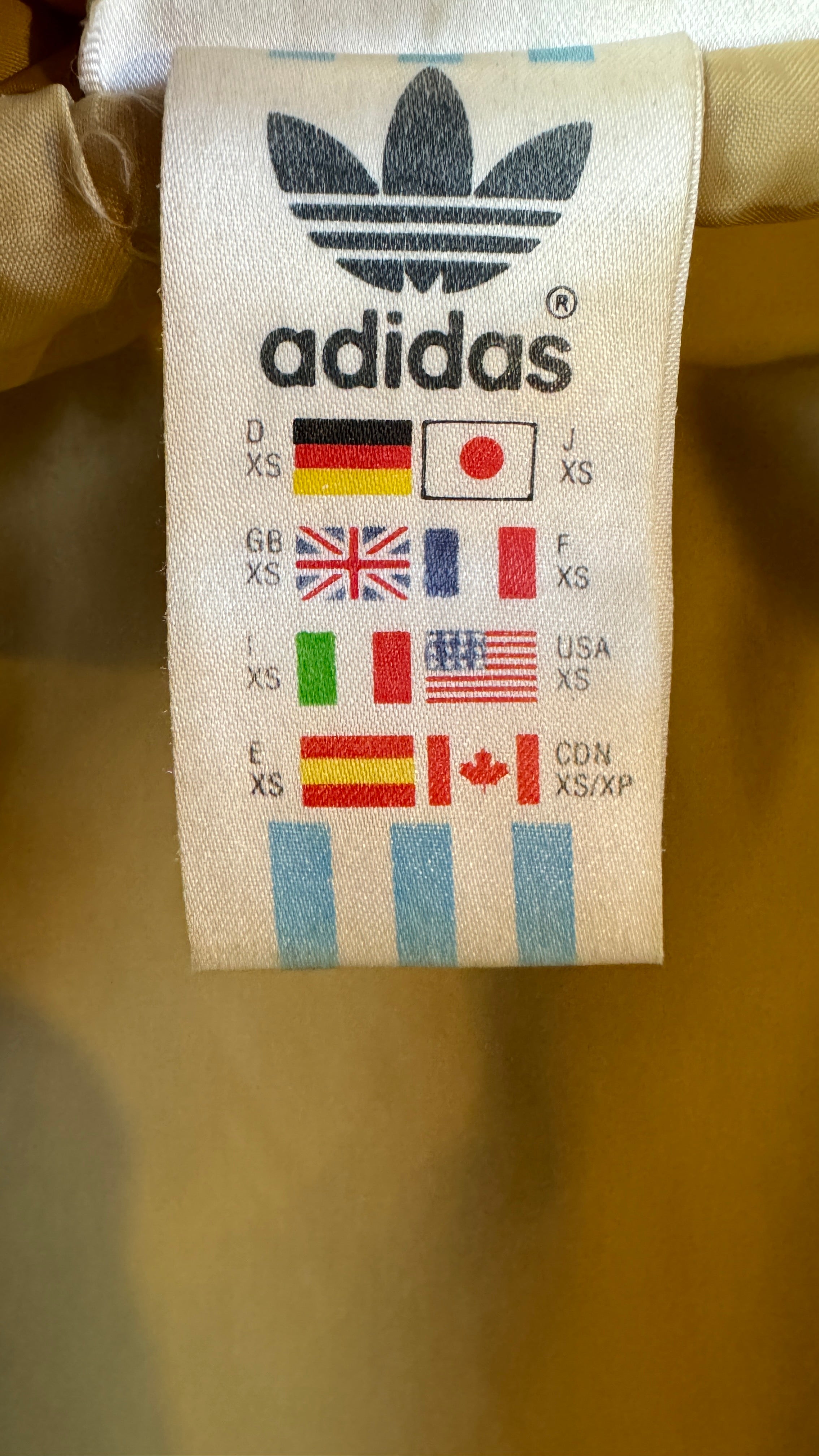 Adidas Jacke 2000 Braun Rot XS-M