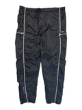 90s Nike Trackpants Side Zip Pocket Schwarz M