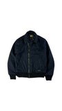 Iceberg Blouson 00s Schurwolle Lampo Zip Made In Italy Dunkelblau 48/M