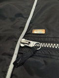 90s Nike Trackpants Side Zip Pocket Schwarz M