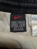 90s Nike Trackpants Side Zip Pocket Schwarz M
