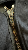 Iceberg Blouson 00s Schurwolle Lampo Zip Made In Italy Dunkelblau 48/M