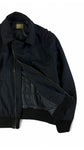 Iceberg Blouson 00s Schurwolle Lampo Zip Made In Italy Dunkelblau 48/M