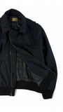 Iceberg Blouson 00s Schurwolle Lampo Zip Made In Italy Dunkelblau 48/M