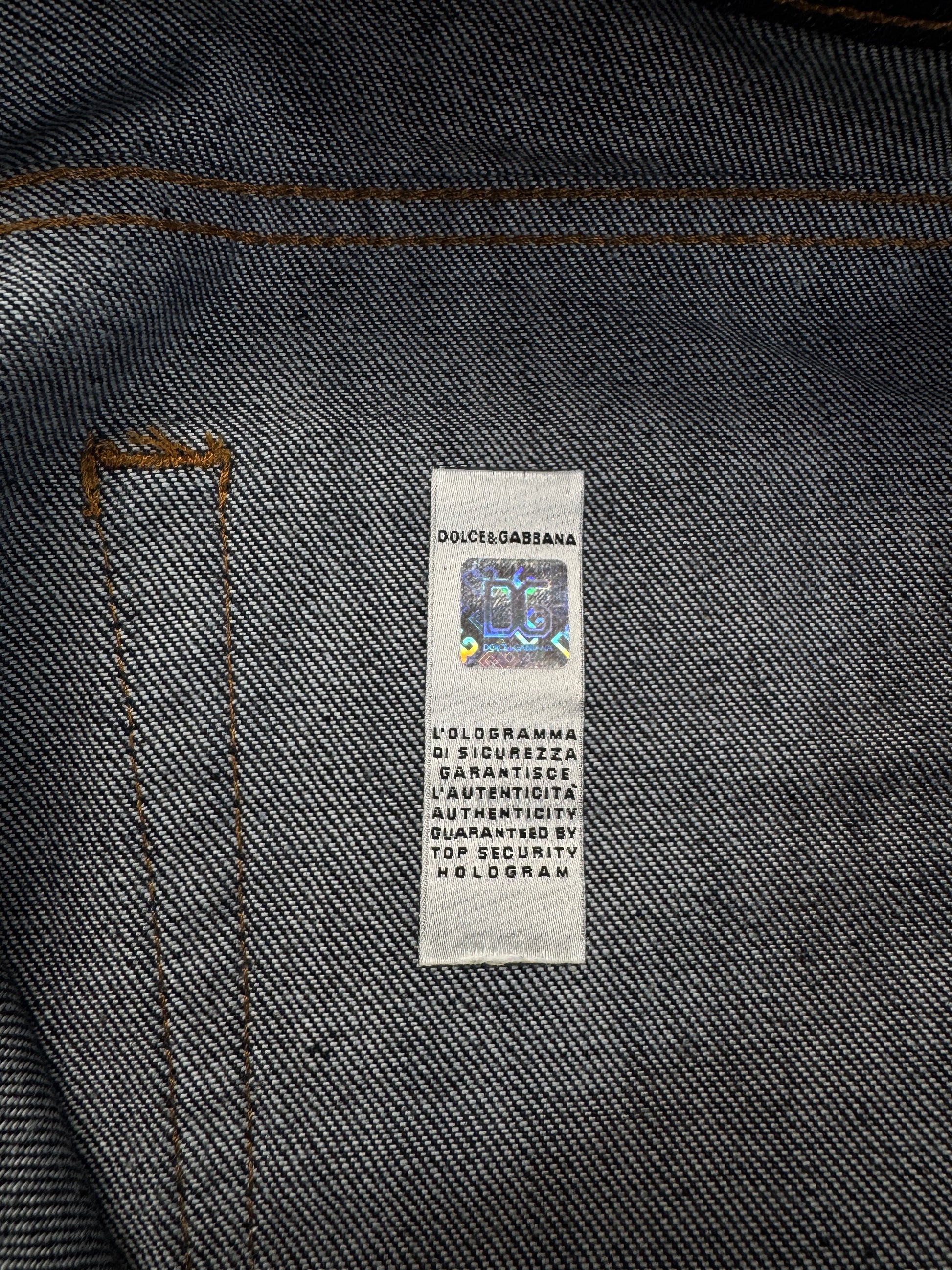00s Dolce&Gabbana Jeans "Hotty" Low Rise Flared Deadstock Dunkelblau 29 M-L - RareRags