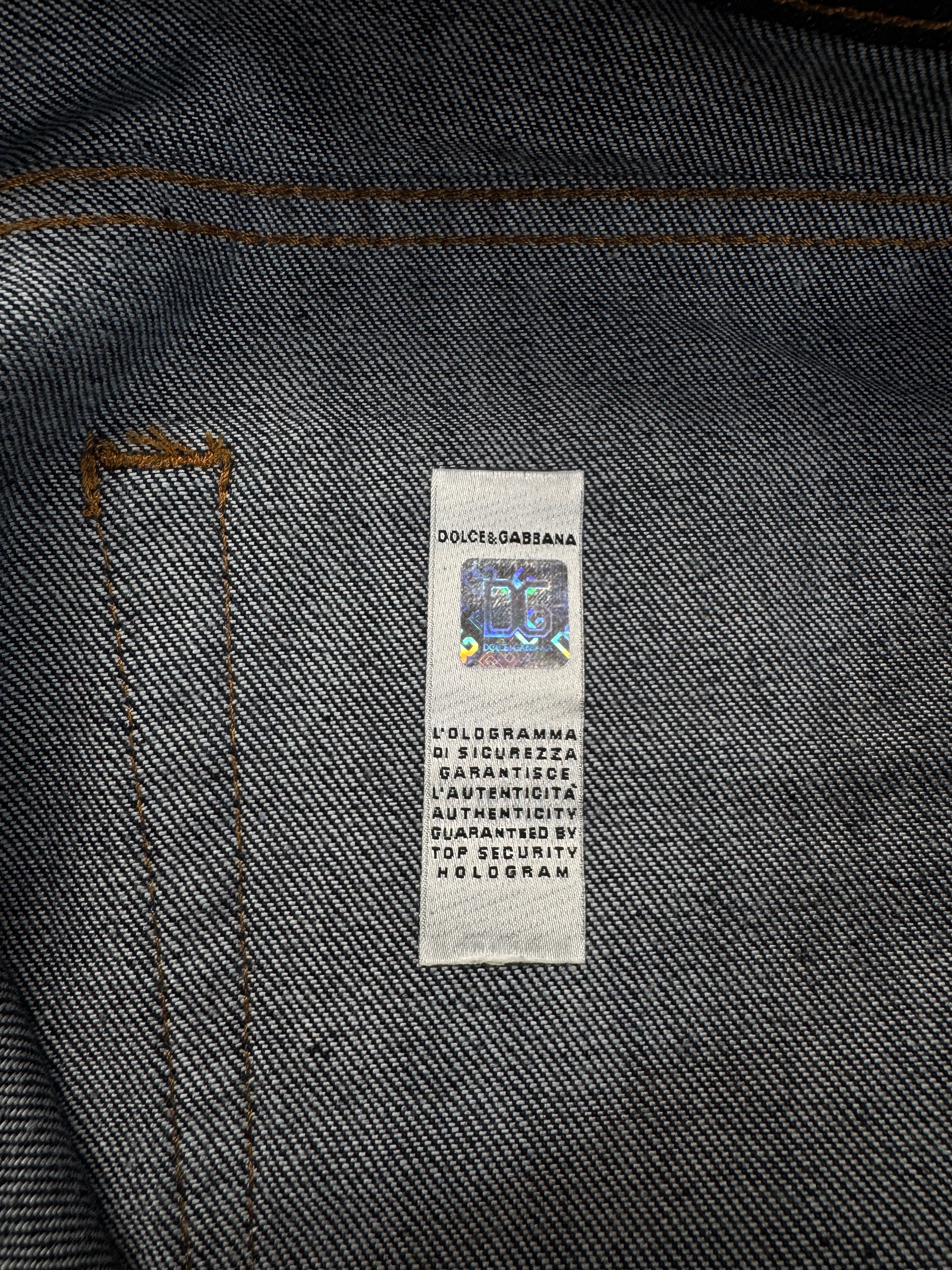 00s Dolce&Gabbana Jeans "Hotty" Low Rise Flared Deadstock Dunkelblau 29 M-L - RareRags