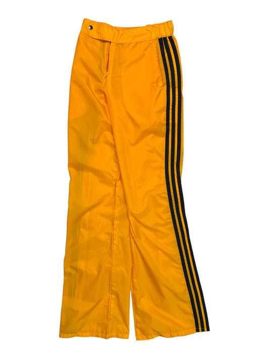 80s Adidas Trackpants Flared Gelb Schwarz XS-S