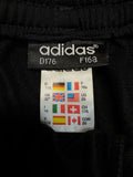 90s Adidas Snap Pants "Adibreak" Schwarz Weiß D176 XS-S
