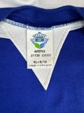 Vintage Erima Trikot #10 Tactel Mikrofaser Blau Weiß XL