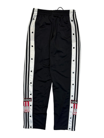 90s Adidas Snap Pants "Adibreak" Schwarz Weiß D176 XS-S
