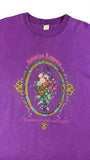 Vintage Shirt 90s "Victorian Romance - A Bouquet of Pastels and Brights" Single Stitch Made In USA Lila XL