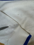 Vintage Erima Trikot Langarm 80s #7 Geschwister Scholl Gymnasium Made In West Germany Weiß Blau L