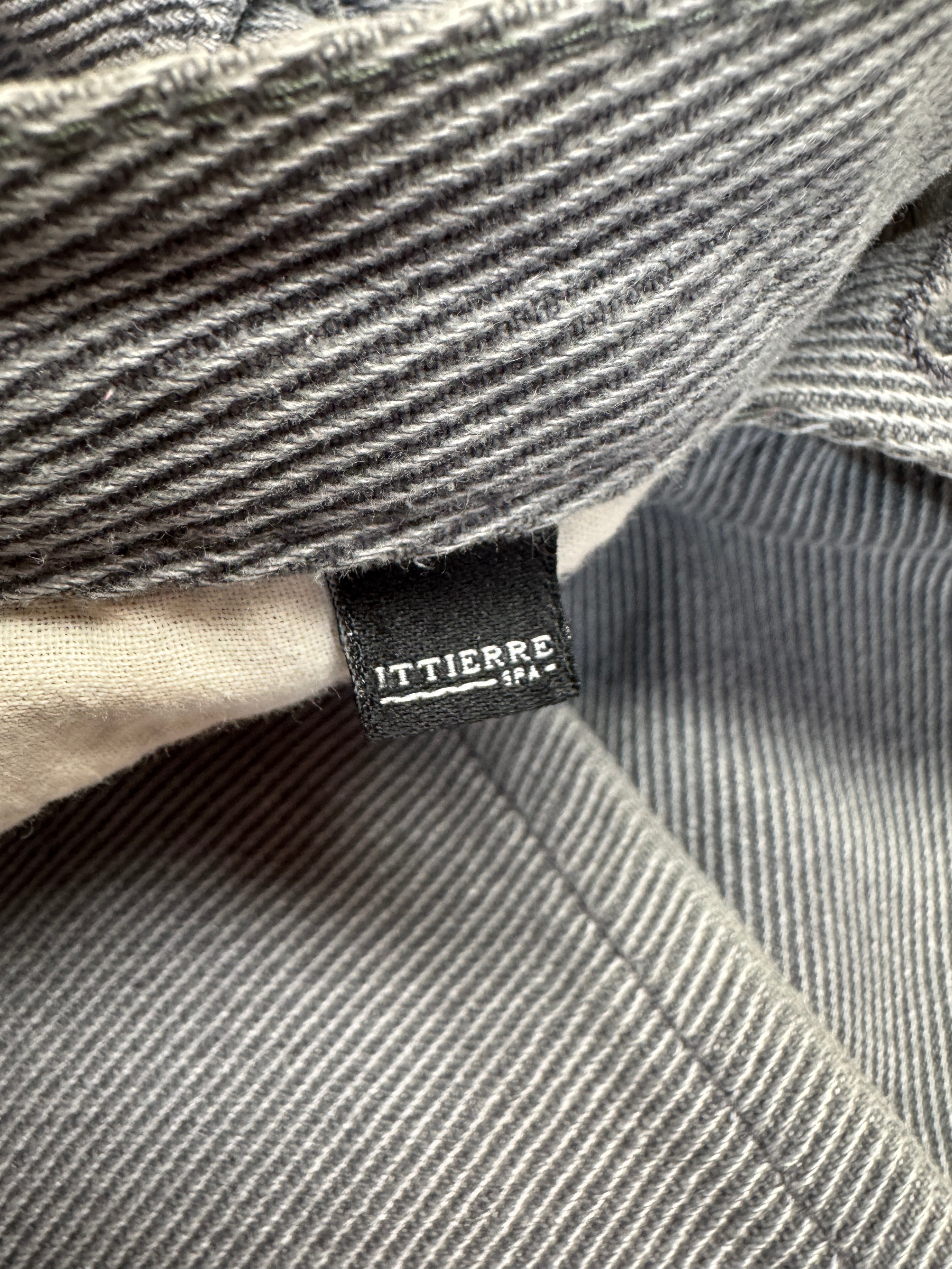 90s Versace Jeans Signature Hose Made In Italy Gestreift Grau M-L