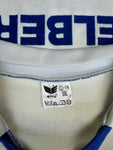 Vintage Erima Trikot Langarm 80s #7 Geschwister Scholl Gymnasium Made In West Germany Weiß Blau L
