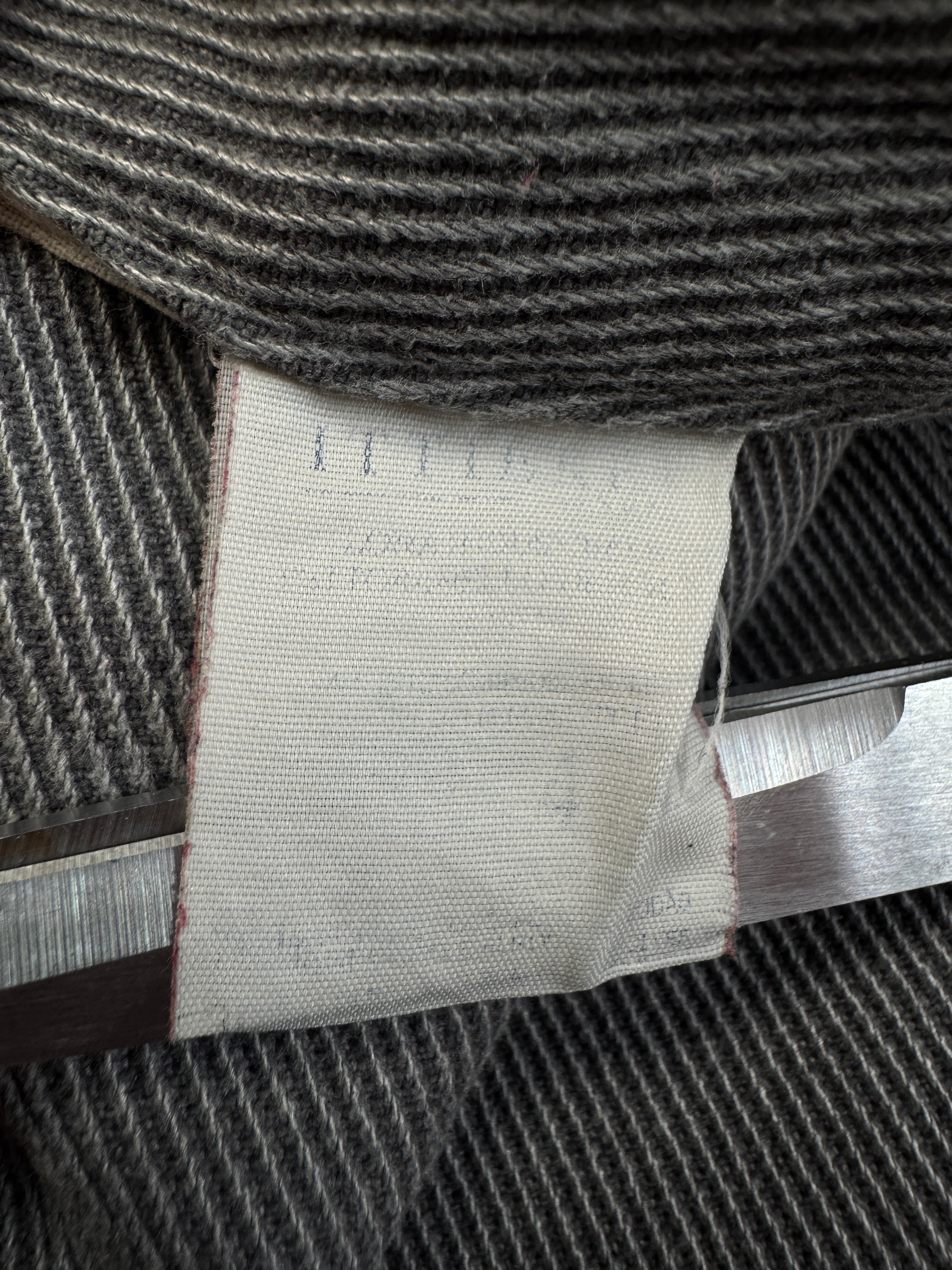 90s Versace Jeans Signature Hose Made In Italy Gestreift Grau M-L