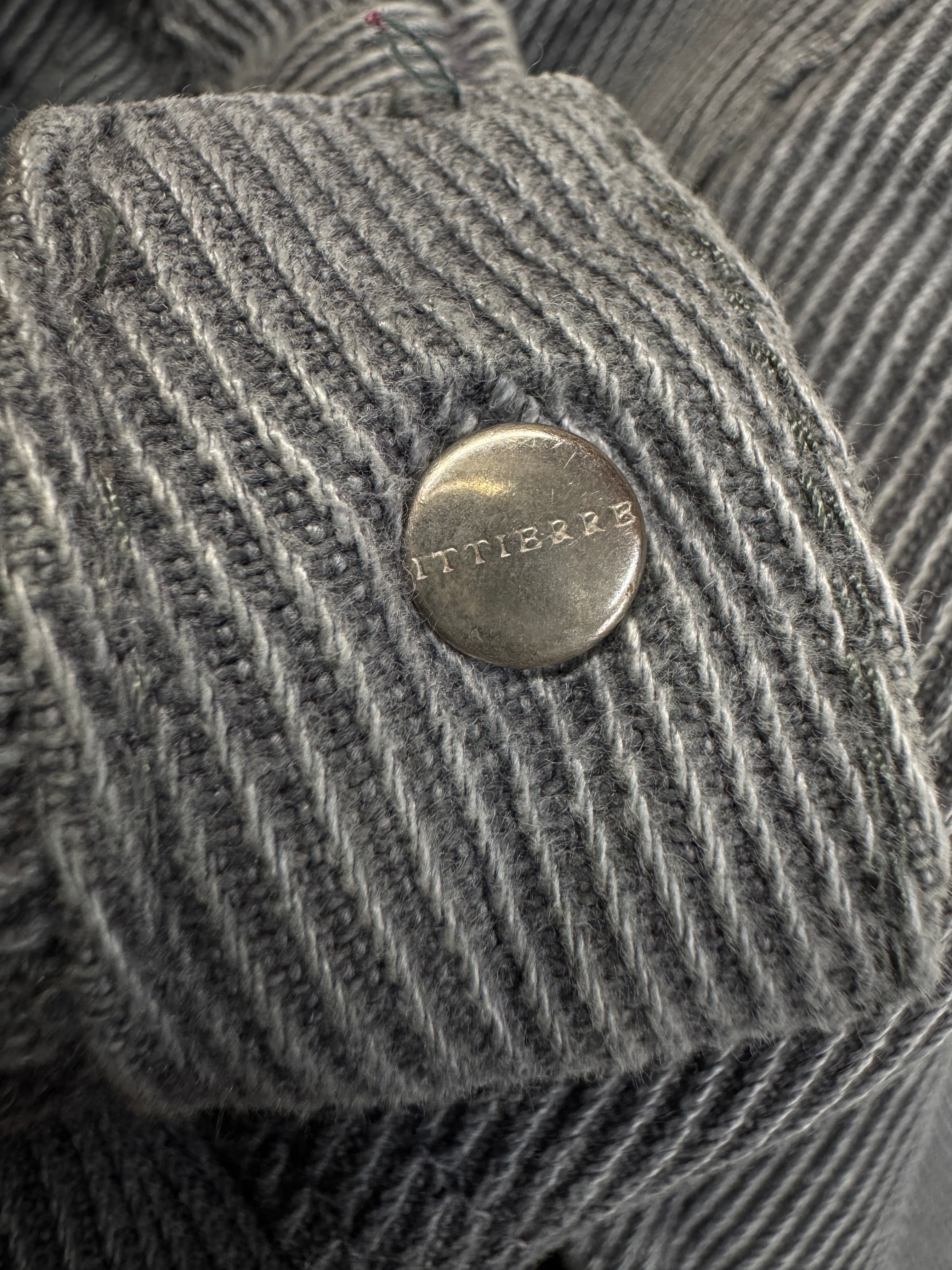 90s Versace Jeans Signature Hose Made In Italy Gestreift Grau M-L