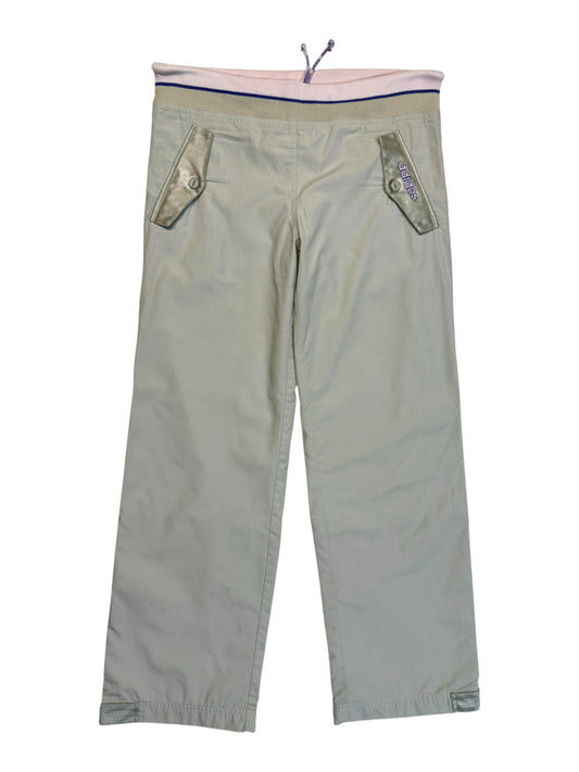 2004 Adidas Damen Jogginghose Mid Waist Creme Rosa XS-S