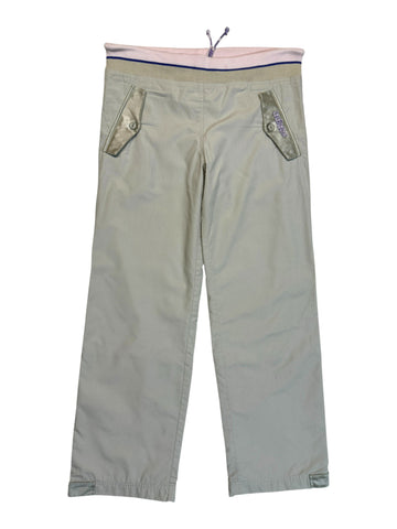 2004 Adidas Damen Jogginghose Mid Waist Creme Rosa XS-S