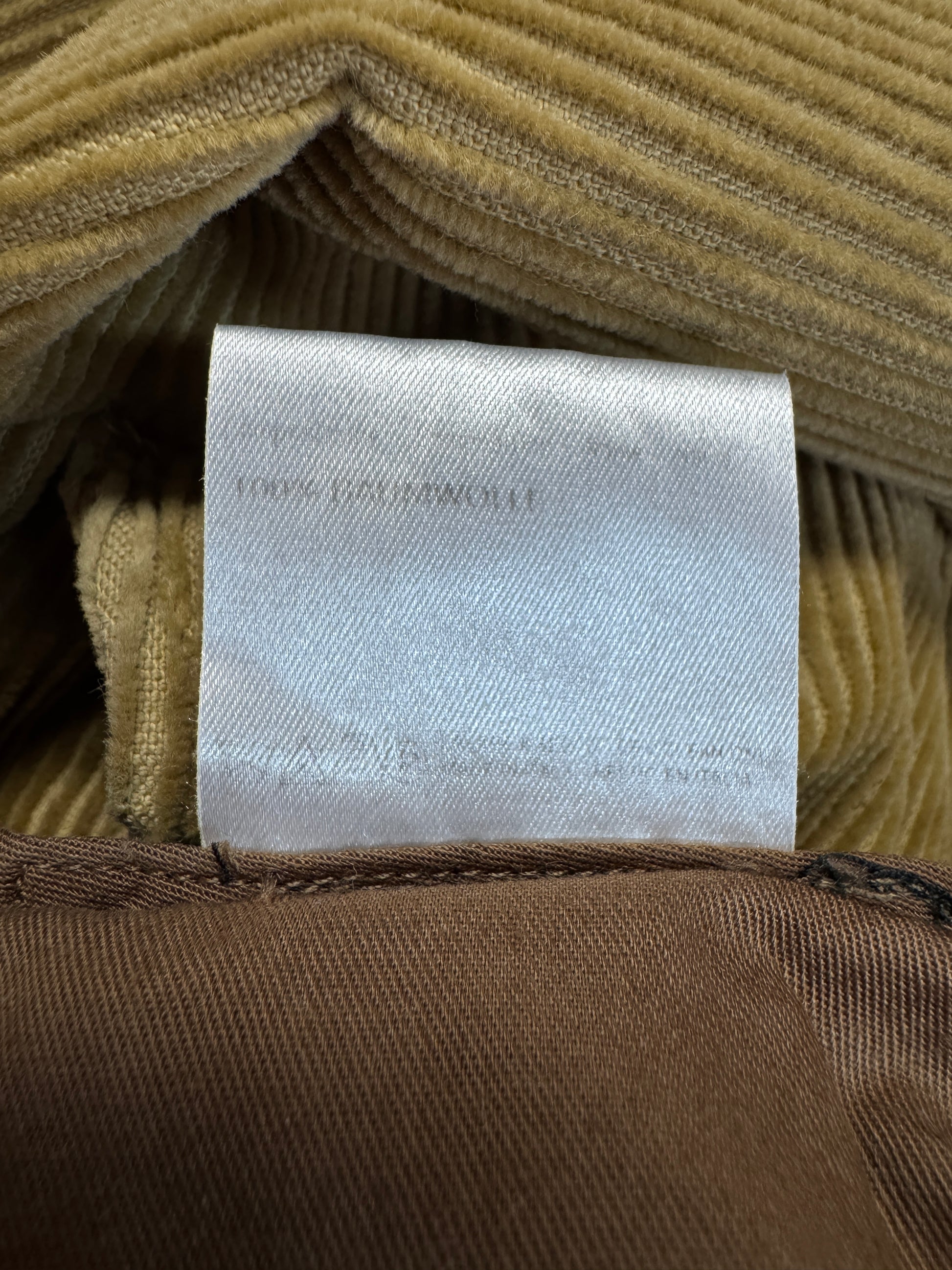 90s Brioni Cordhose Wide Leg Braun 56/XL-XXL - RareRags