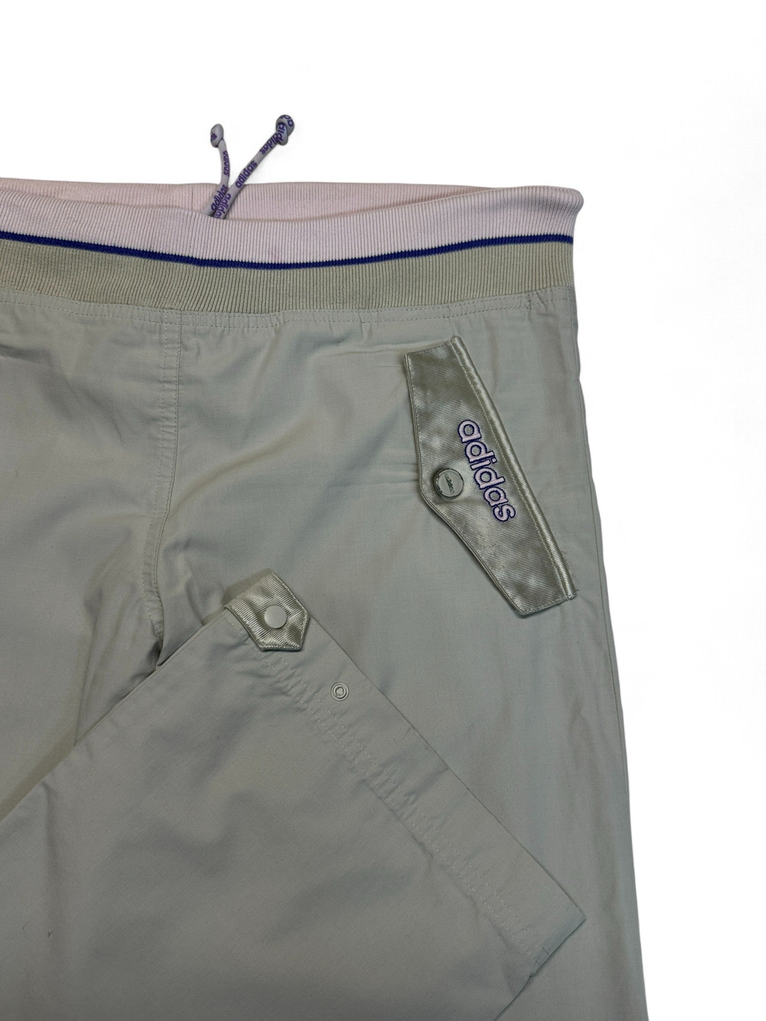 2004 Adidas Damen Jogginghose Mid Waist Creme Rosa XS-S