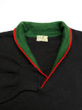 1982 C.P. Company Shawl Neck Knit Sweater Made In Italy Dunkelblau L-XL - RareRags