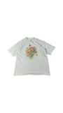 Vintage Art Shirt 1995 Marjolein Bastin Flower Bouquet Single Stitch Sleeve Made In USA Weiß XL