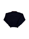 1982 C.P. Company Shawl Neck Knit Sweater Made In Italy Dunkelblau L-XL - RareRags