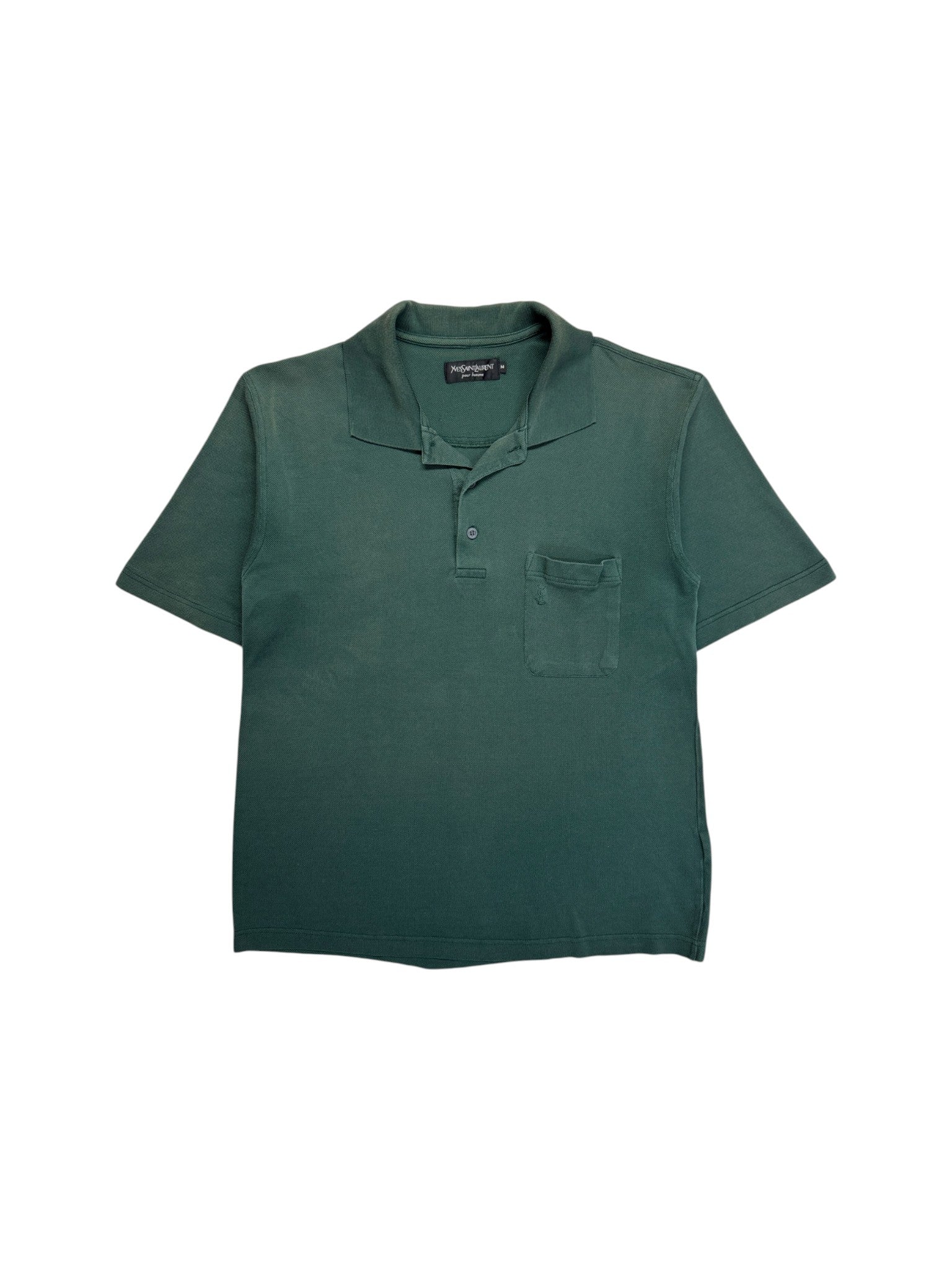 90s Yves Saint Laurent Polo Shirt Grün M - RareRags