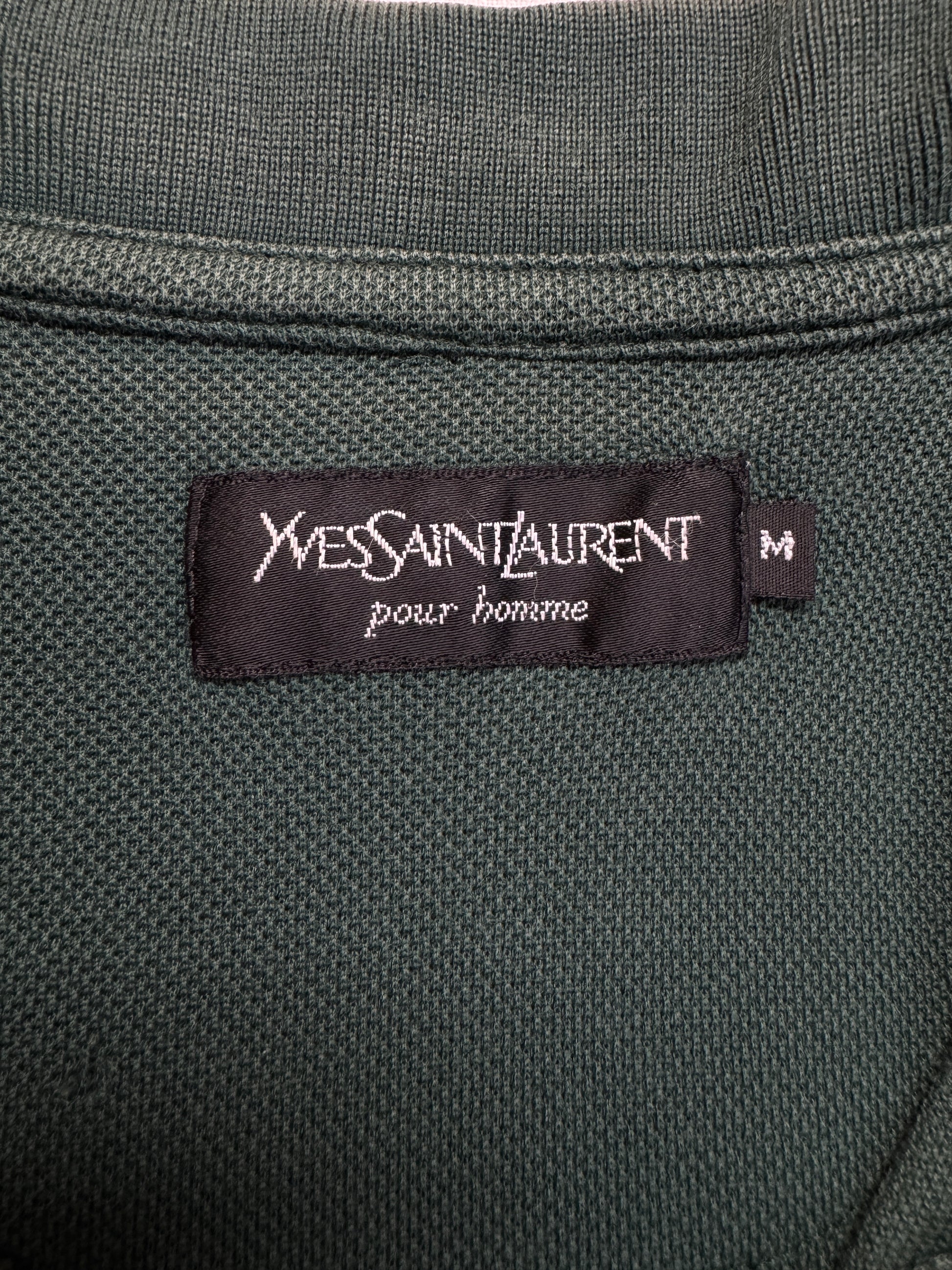 90s Yves Saint Laurent Polo Shirt Grün M - RareRags