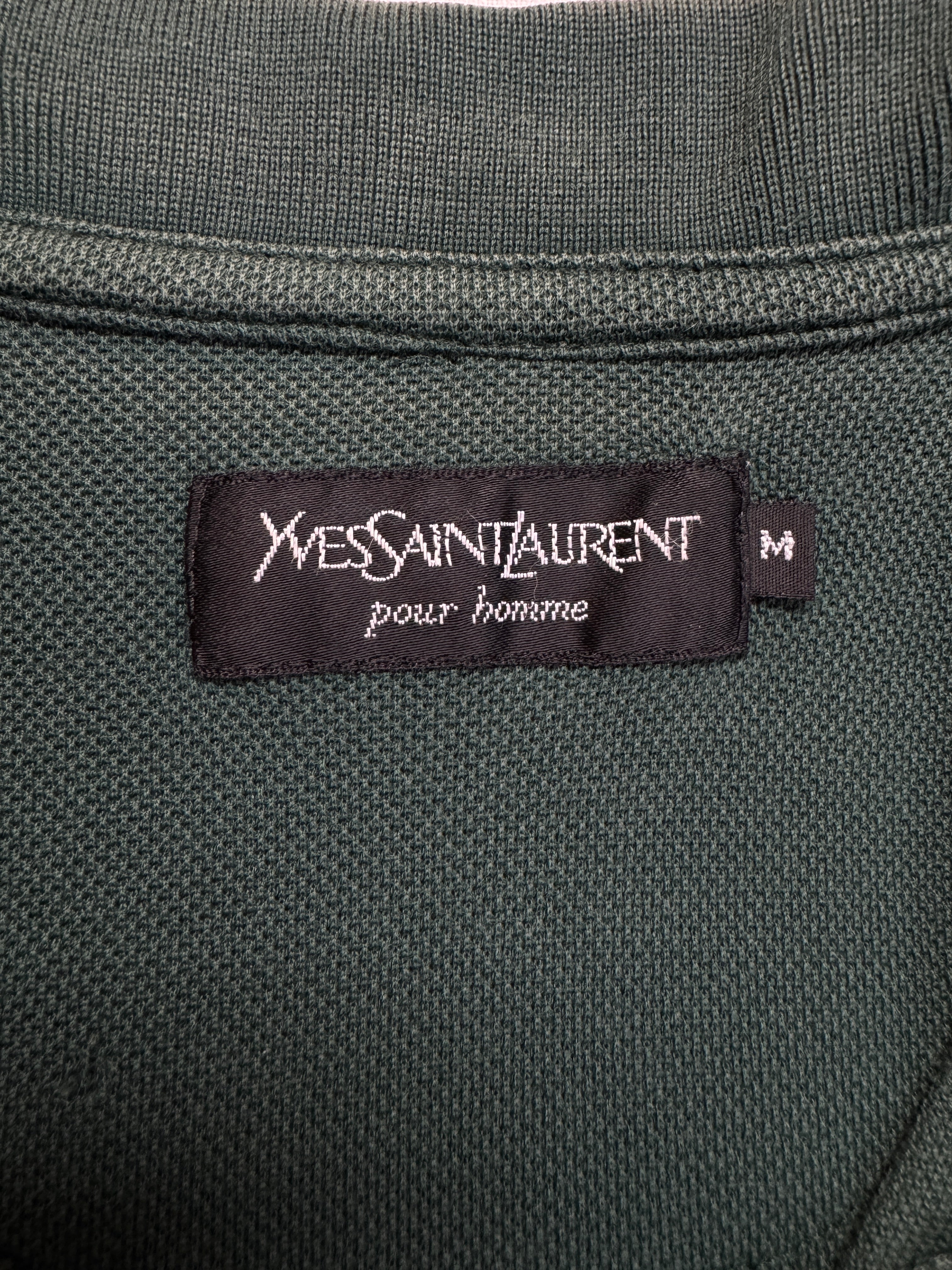 90s Yves Saint Laurent Polo Shirt Grün M - RareRags