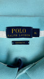 00s Ralph Lauren Poloshirt Big Pony #3 Custom Fit Hellblau XL