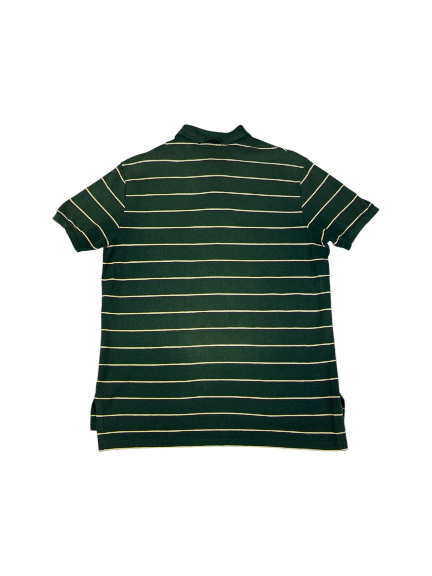 90s Ralph Lauren Poloshirt Striped Custom Fit Grün L