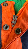 90s Ralph Lauren Poloshirt Big Pony Talon Zip Custom Fit Dunkelblau L