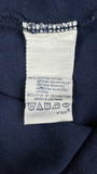 90s Ralph Lauren Poloshirt Big Pony Talon Zip Custom Fit Dunkelblau L